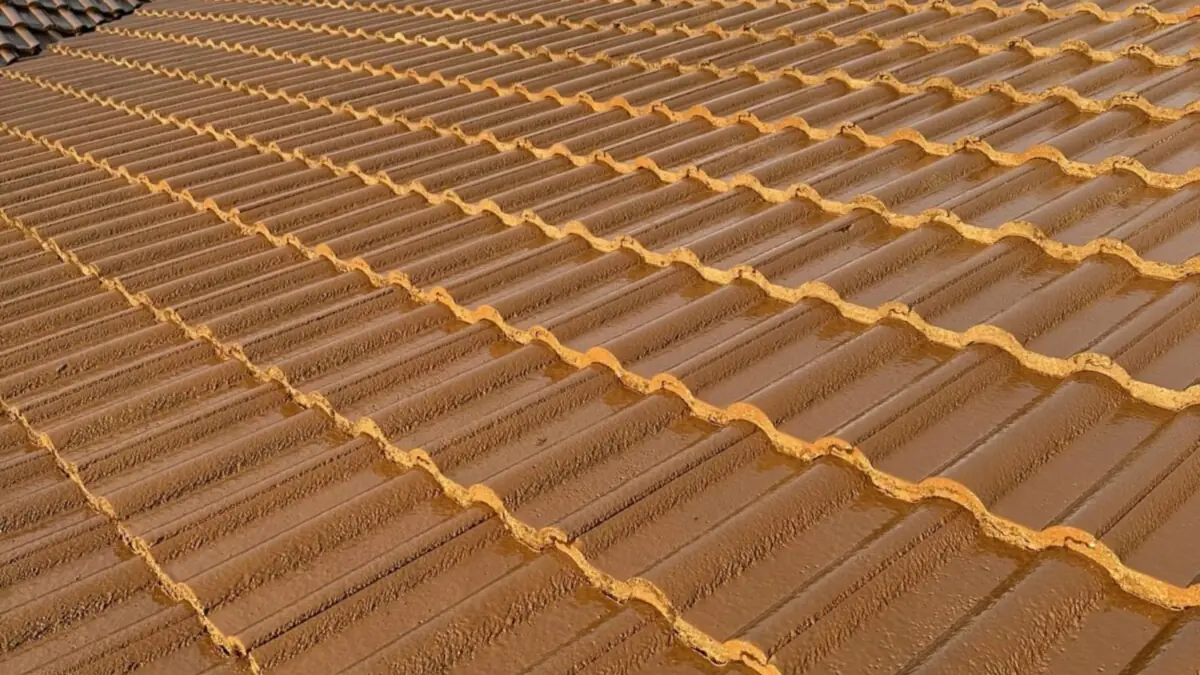 Terracotta-coloured concrete tile roof, one of the roof colour options to weigh when choosing the best roof colour
