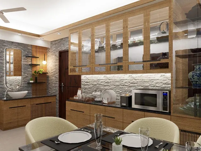 Newly renovated kitchen in an Auckland home with stone benchtop and custom cabinetry