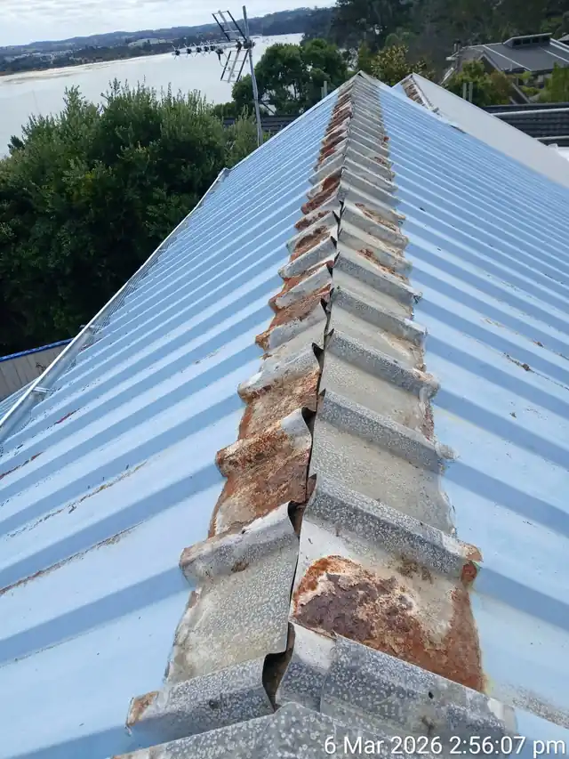 Completed roof flashing repointing on a Ponsonby, Auckland home by My Homes Construct Ltd