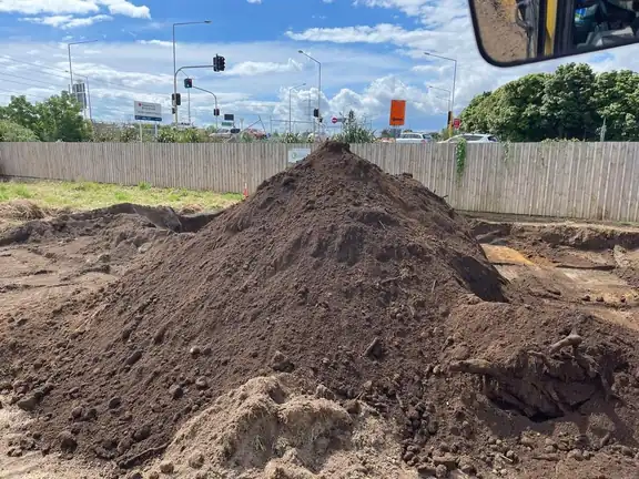 excavation and earthworks with a digger finished to a professional standard