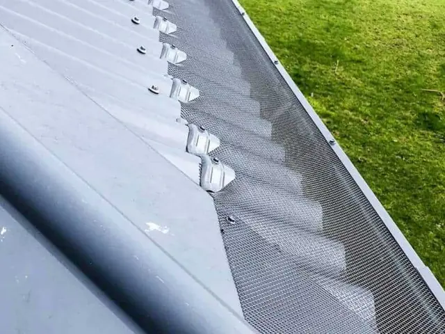 scheduled gutter maintenance and guard fitting finished to a professional standard