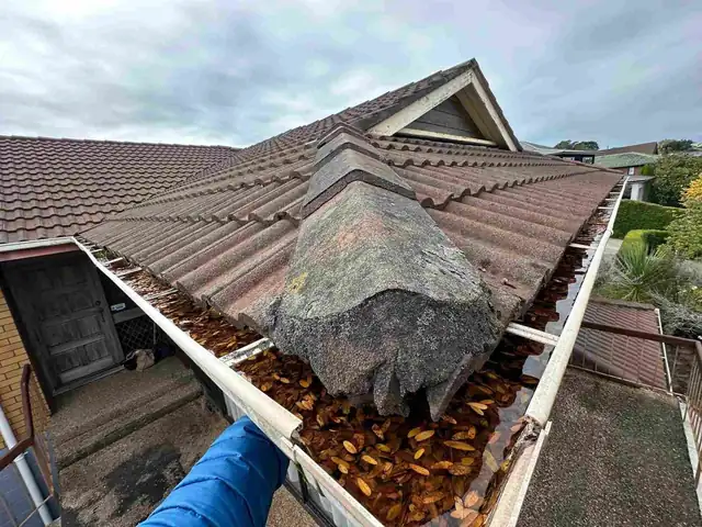 Gutter re-alignment correcting spouting fall completed for an Auckland home by My Homes Construct Ltd