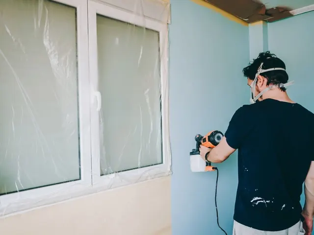 Interior house painting with a smooth wall finish in progress on an Auckland property